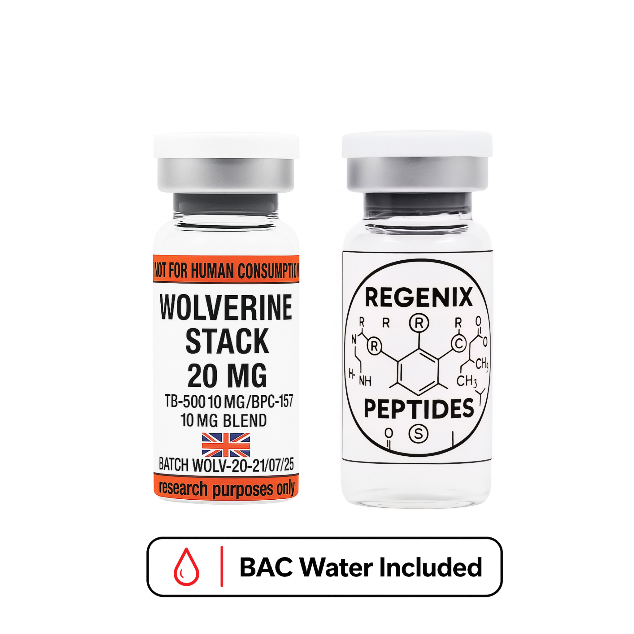 how much bac water for wolverine stack Wolverine Stack main image 0
