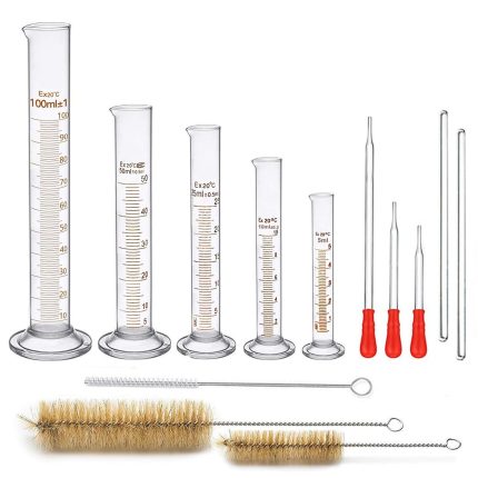 JESSTOLO Laboratory Graduated Glassware Set — 13 Piece